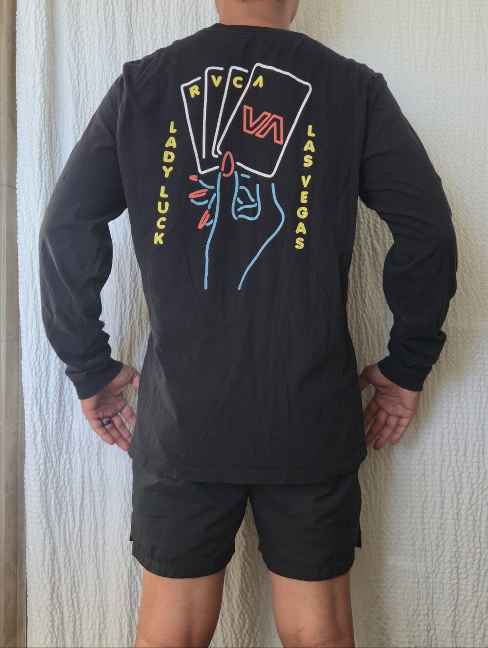 RVCA Las Vegas 'Lady Luck' Neon Shirt XL